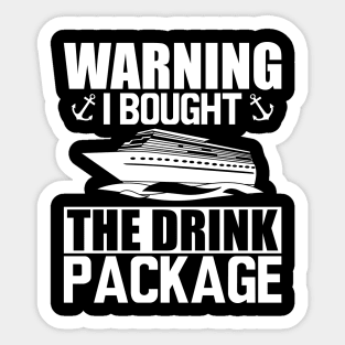 Cruise - Warning I bought the drink package w Sticker